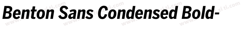 Benton Sans Condensed Bold字体转换